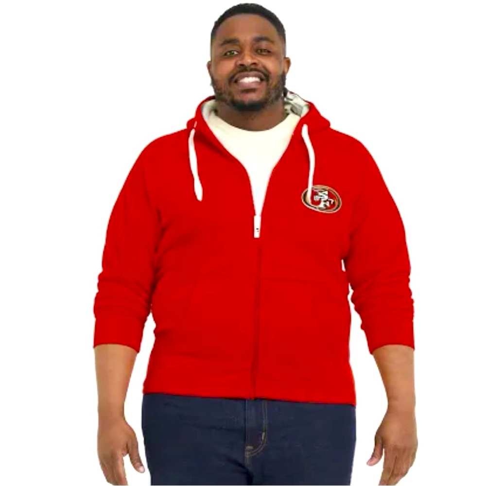 NWT Antigua x NFL Official apparel San Francisco 49ers Home colorway Hoodie Lrg